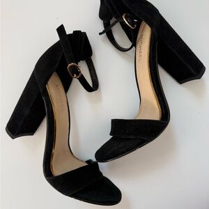 Michael Kors Women's Black Velvet Strap Heels